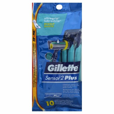 GILLETTE Custom Plus Pivot Disposable Razors 459682